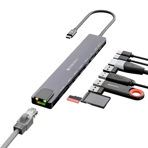 Image of ZEBRONICS CT101 10-in-1 Multiport Hub