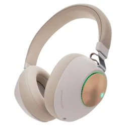 ZEBRONICS Duke Wireless Bluetooth Over Ear Headphone  (Beige)
