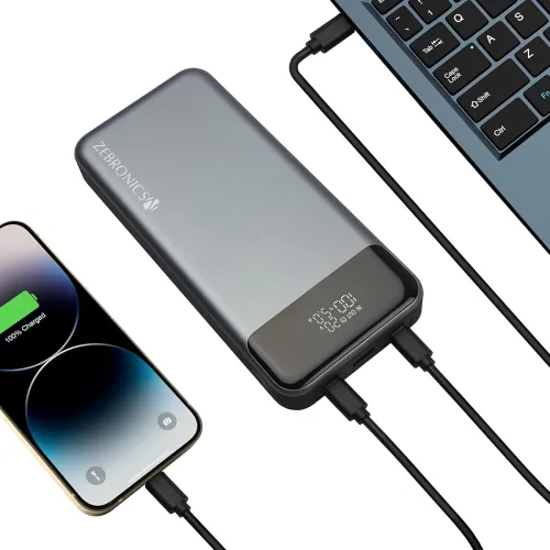 Image of ZEBRONICS EnergiPOD 27R3 Power Bank 27000 mAh
