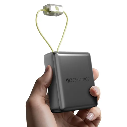 Image of ZEBRONICS EnergiTank 10R1 10000 mAh Power Bank