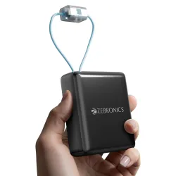 ZEBRONICS EnergiTank 10R1 Power Bank | 10000 mAh | 22.5W Rapid Charging