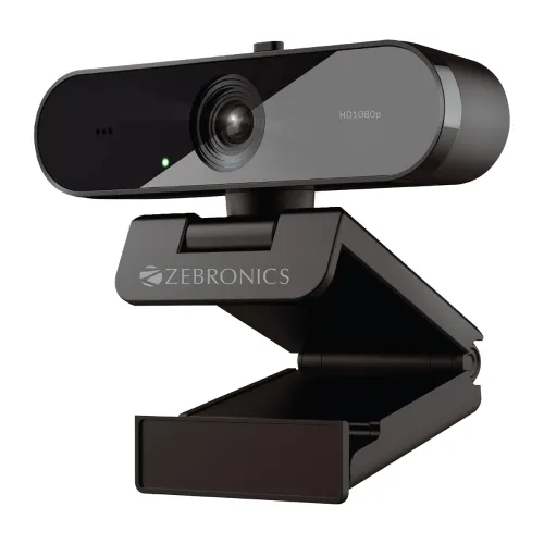 Image of Zebronics FHD USB Webcam, 30FPS, 2P2G Lens, 2.0MP CMOS Sensor