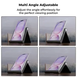 Zebronics Foldable Mobile & Tablet Stand, Multi-Angle Adjustable