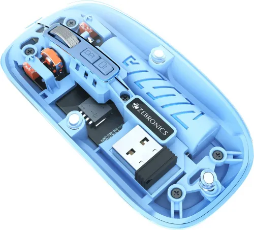 Image of Zebronics Glassy 10 Wireless Optical Mouse 1600 DPI