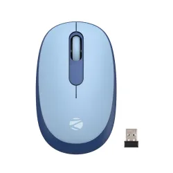 ZEBRONICS Groot Wireless Mouse, Dual Mode (2.4GHz + BT), Blue