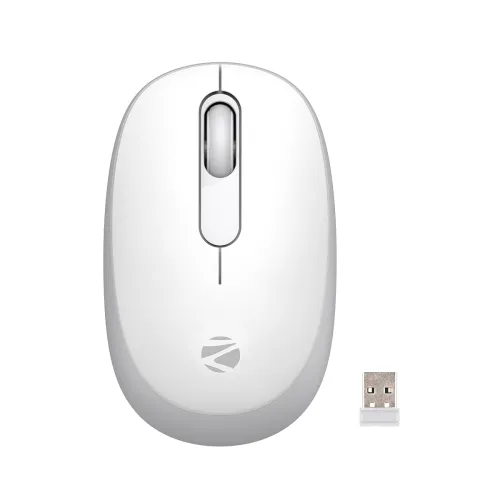 Image of ZEBRONICS Groot Wireless Mouse, Dual Mode (2.4GHz + BT), Upto 1600 DPI, Silent Operation, 3 Buttons, Comfortable & Ergon