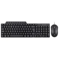 ZEBRONICS JUDWAA 555 USB Multimedia Keyboard & Mouse Combo, 114 Keys, 9 Dedicated Hotkeys, Slim Design, Plug & Play, ¹ R
