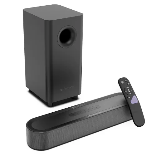 Image of Zebronics 2026 Launch 140W Soundbar with 13.3cm subwoofer, Dual Drivers, Dolby Audio, Bluetooth v5.4, ARC, USB, Optical 