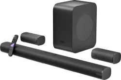 ZEBRONICS Juke Bar 9890, Dolby Atmos, DTSx, Wireless Subwoofer & Satellites, 5 Driver Soundbar 1030 W Bluetooth Soundbar
