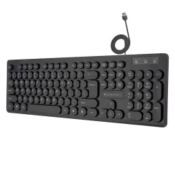 Zebronics K24 Wired USB Keyboard, 104 Keys, Long Life 8 Million Keystrokes, Silent & Comfortable Use.