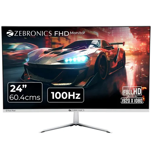 Image of ZEBRONICS A24FHD 24-inch FHD LED Monitor 100Hz HDMI Speakers