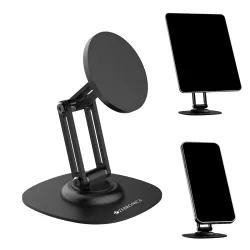 Zebronics Magnetic Mobile & Tablet Holder Foldable Compact Design Anti-Skid Base (MS400)