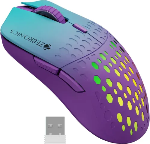 Image of ZEBRONICS Marine Wireless Ambidextrous Optical Mouse Rechargeable Wireless Mouse