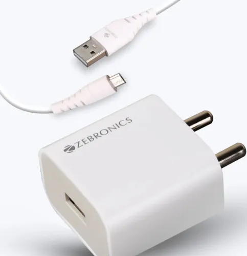 Image of ZEBRONICS Micro USB Cable 1 m Zeb-MA200 with Micro USB(White)