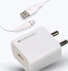 ZEBRONICS Micro USB Cable 1 m Zeb-MA200 with Micro USB(White)