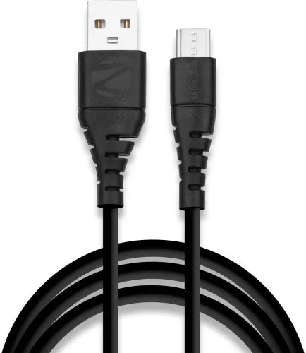 Image of ZEBRONICS Micro USB Cable 2 A 1 m ZEB- MU2100V  (Compatible with Smart Phone, Black)