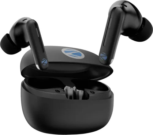 Image of ZEBRONICS Zeb-Monk Pro (Black) Bluetooth Headset (Black, True Wireless)