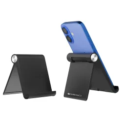 Zebronics Foldable Mobile & Tablet Stand, Multi-Angle Adjustable, Supports Up to 30.48cm Devices, Lightweight & Portable Design (MTS30)