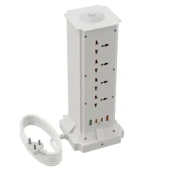 Zebronics Multi-Plug Power Extension 2500W Max 8 Universal Sockets