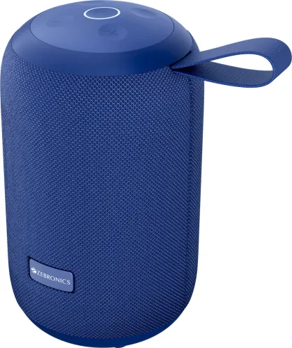 Image of ZEBRONICS Music bomb i10,12hrs Playback, Dual Drivers, BT v5.4, USB , AUX, Type-C Charging 16 W Bluetooth Speaker 