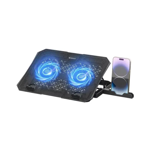 Image of ZEBRONICS NC3500 with Blue LED, 2-Fan Ergonomic Cooling Pad
