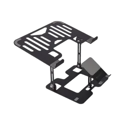 ZEBRONICS NS3500, Foldable, with Mobile Stand, upto 17 inch Laptop Ergonomic Cooling Pad with Adjustable Height (Black)