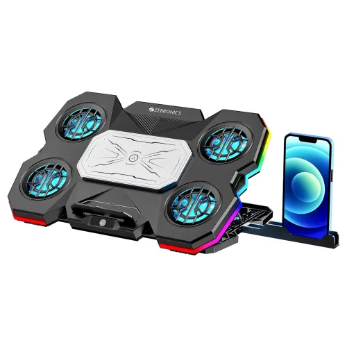 Image of ZEBRONICS NTC2000 Laptop Cooling Pad with 5 Fans