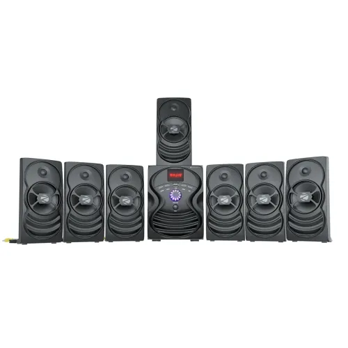 Image of ZEBRONICS Omega 7.1 Home Theatre Speaker with 120W Output, Bluetooth v5.0, USB, AUX, FM Radio, Powerful Subwoofer,