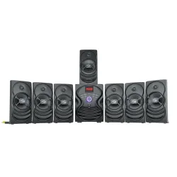 ZEBRONICS Omega 7.1 Home Theatre Speaker with 120W Output, Bluetooth v5.0, USB, AUX, FM Radio, Powerful Subwoofer,