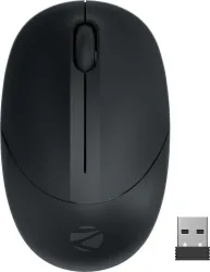 ZEBRONICS Panther Ambidextrous Optical Mouse 1600DPI, Silent Ergonomic, Power Saving Precision (2.4GHz Wireless, Black)