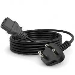 Zebronics PCD 15 Desktop Power Cord, 1.5m Copper Cable, 3-Prong Power Cord