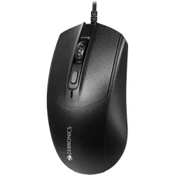 Zebronics Phero Plus Wired Gaming Mouse, Up to 2000 DPI, High Precision Opitcal Sensor, 4 Buttons, 1.3m Long USB Cable, Compatible with PC & Laptop, Multicolor LED, Ergonomic Design