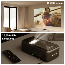 ZEBRONICS PIXAPLAY PRO 500 12500 Lumens Smart Projector