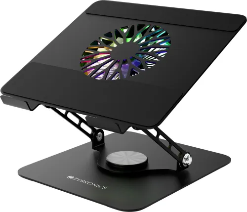 Image of ZEBRONICS Plastic Rotatable Laptop Stand 