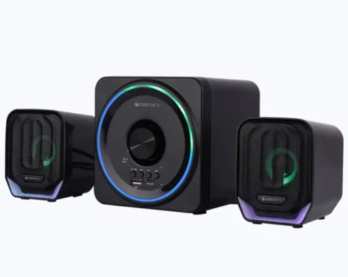 Image of ZEBRONICS -Pluto 2 15 W Bluetooth Home Audio Speaker  (Black, 2.1 Channel)