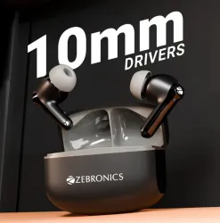 ZEBRONICS PODS 141 Pro Bluetooth Headset (Black, True Wireless)