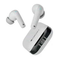 ZEBRONICS PODS K2 in Ear Wireless Earbuds, Upto 40 Hrs Backup, Dual EQ, Quad MIC ENC, 10mm Bass Drivers, Fast Charging, 