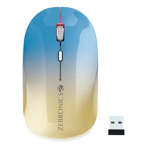 Image of Zebronics Poise Wireless Mouse – Dual Mode, Gradient Blue