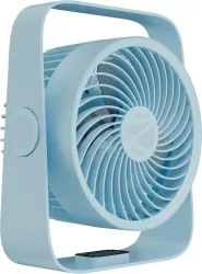 ZEBRONICS Portable Desk, Upto 13h Backup, 3600mAh Rechargeable Battery, 4 Speed Modes Zeb-Heat Buster 300 USB Fan (Blue)