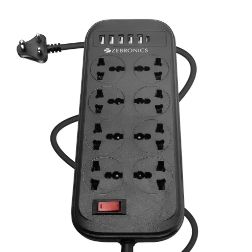 Image of ZEBRONICS Power BAR 282 8-Socket Extension Board