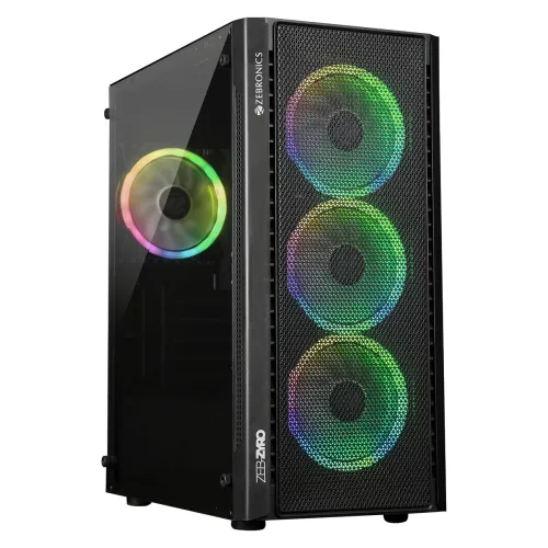 Image of Zebronics Premium Gaming Cabinet, Mid-Tower, mATX
