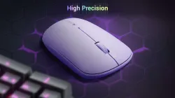 ZEBRONICS Pulse Ambidextrous Optical Mouse 1200DPI, Dual BT, Multi-Connect, Lightweight Comfort (2.4GHz Wireless, Blueto