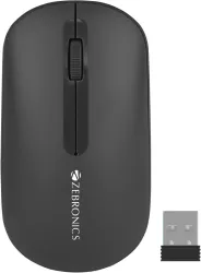 ZEBRONICS Pulse Ambidextrous Optical Mouse 1200DPI, Dual BT, Multi-Connect, Lightweight Comfort (2.4GHz Wireless, Blueto