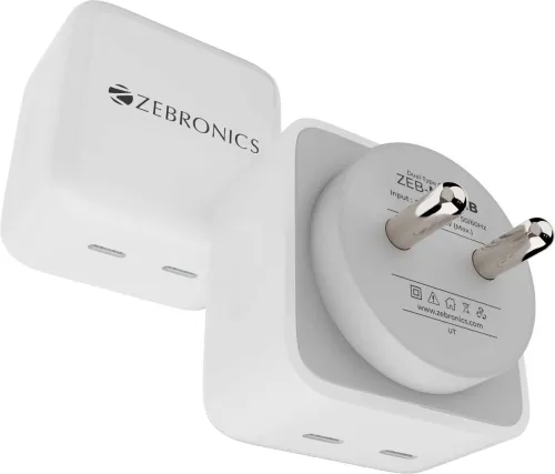 Image of ZEBRONICS Quick Charge 5 A Single Port Mobile Charger (White)