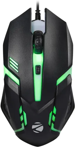 Image of ZEBRONICS SCORPIO Wired Ambidextrous Optical Gaming Mouse (USB 2.0, Black)
