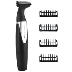 Zebronics Shaver S Lite Beard Trimmer, Corded & Cordless Use, Upto 90min Runtime, Stainless Steel Blades, 4 Guide Combs,