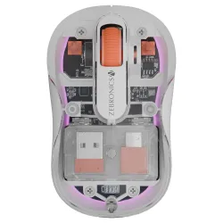 ZEBRONICS Sheer Plus Wireless Mouse, Dual Mode (2.4GHz + BT), Dual Bluetooth, Dual Dongle (USB A & USB C), Upto 3200 DPI