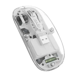ZEBRONICS Sheer Rechargeable Wireless Mouse, Dual Mode