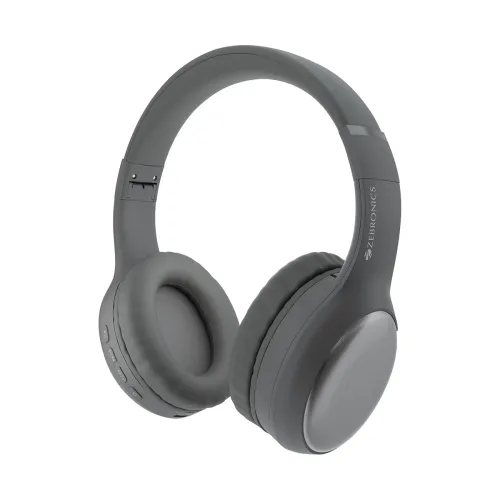 Image of ZEBRONICS Thunder Max Bluetooth Over Ear Headphone with 120*Hrs Playback, 3 EQ Modes, 40mm Bass Driver, Fast Charging, G