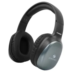 ZEBRONICS Thunder Pro Wireless Over Ear Headphone with Dual Pairing, Gaming Mode, Enc, Bluetooth, Call Function, Aux, Mi